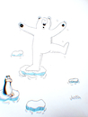 Cartoon: High temperature (small) by claude292 tagged bear,polar,sea