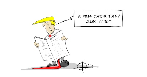 Cartoon: Coronatote (medium) by Marcus Gottfried tagged trump,usa,veteranen,us,soldat,sucker,loser,friedhof,schimpfen,corona,covid,virus,infektion,trump,usa,veteranen,us,soldat,sucker,loser,friedhof,schimpfen,corona,covid,virus,infektion