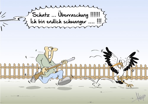 Cartoon: endlich schwanger (medium) by Marcus Gottfried tagged schwanger,schwangerschaft,storch,mann,frau,ehe,kind,nachwuchs,marcus,gottfried,cartoon,karikatur,garten,zaun,ärger,familie,überraschung,schwanger,schwangerschaft,storch,mann,frau,ehe,kind,nachwuchs,marcus,gottfried,cartoon,karikatur,garten,zaun,ärger,familie,überraschung