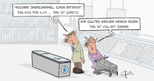 Cartoon: Entbeint (medium) by Marcus Gottfried tagged entbeint,fleisch,tönnies,schlachthof,schlachten,tierschutz,schwein,fleischereien,fleischpreis,entbeint,fleisch,tönnies,schlachthof,schlachten,tierschutz,schwein,fleischereien,fleischpreis