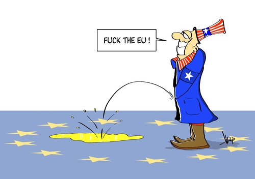 Cartoon: Fuck the EU (medium) by Marcus Gottfried tagged victoria,nuland,fuck,the,eu,europa,partner,marcus,gottfried,gespräch,usa,europäische,union,internet,youtube,cartoon,karikatur,europabeauftragte,telefongespräch,mitschnitt,ukraine,außenministerium,europafrage,us,diplomatie,victoria,nuland,fuck,the,eu,europa,partner,marcus,gottfried,gespräch,usa,europäische,union,internet,youtube,cartoon,karikatur,europabeauftragte,telefongespräch,mitschnitt,ukraine,außenministerium,europafrage,us,diplomatie