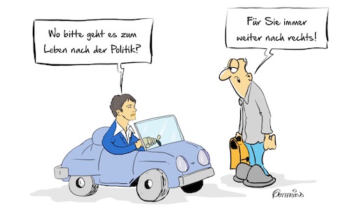 Cartoon: Leben danach (medium) by Marcus Gottfried tagged petry,afd,rücktritt,rechts,ausrichting,widerstand,weg,frage,aufgabe,druck,freunde,marcus,gottfried,cartoon,karikatur,petry,afd,rücktritt,rechts,ausrichting,widerstand,weg,frage,aufgabe,druck,freunde,marcus,gottfried,cartoon,karikatur