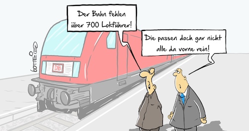 Cartoon: Lokführer (medium) by Marcus Gottfried tagged deutsche,bahn,lok,eisenbahn,lokführer,missverständnis,arbeit,arbeitslos,suche,mitarbeiter,arbeitsmarkt,deutsche,bahn,lok,eisenbahn,lokführer,missverständnis,arbeit,arbeitslos,suche,mitarbeiter,arbeitsmarkt