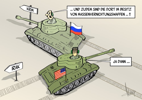 Cartoon: Massenvernichtungswaffen (medium) by Marcus Gottfried tagged colin,powel,usa,ukraine,russland,putin,obama,merkel,steinmeier,panzer,marcus,gottfried,cartoon,karikatur,krim,krise,einmarsch,irak,massenvernichtungswaffen,kampfmittel,warnung,colin,powel,usa,ukraine,russland,putin,obama,merkel,steinmeier,panzer,marcus,gottfried,cartoon,karikatur,krim,krise,einmarsch,irak,massenvernichtungswaffen,kampfmittel,warnung