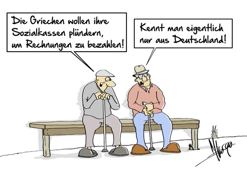 Cartoon: Plündern (medium) by Marcus Gottfried tagged griechenland,plündern,staatskasse,rentenkasse,geld,euro,schulden,schuldenschnitt,quelle,geldquelle,ezb,befriedigen,ausgleichen,marcus,gottfried,cartoon,karikatur,griechenland,plündern,staatskasse,rentenkasse,geld,euro,schulden,schuldenschnitt,quelle,geldquelle,ezb,befriedigen,ausgleichen,marcus,gottfried,cartoon,karikatur