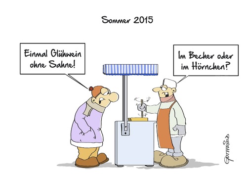 Cartoon: Sommer 2015 (medium) by Marcus Gottfried tagged wetter,sommer,winter,kälte,regen,eis,sahne,hörnchen,einverkäufer,sommeranfang,marcus,gottfried,cartoon,karikatur,wetter,sommer,winter,kälte,regen,eis,sahne,hörnchen,einverkäufer,sommeranfang,marcus,gottfried,cartoon,karikatur