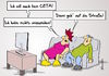 Cartoon: kein CETA (small) by Marcus Gottfried tagged ceta,ttip,freihandelsabkommen,wirtschaft,lobby,lobbyismus,bildung,protest,widerstand,anti,gegen,paar,tv,information,anziehen,priorität,straße,gehen,freude,marcus,gottfried,cartoon,karikatur