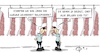 Cartoon: Leiharbeit (small) by Marcus Gottfried tagged leiharbeit,fleisch,fleischindustrie,schlachthof,leiharbeiter,ostblock,rumänien,razzia,polizei,mundtot,zeigen,aussagen,kontrolle