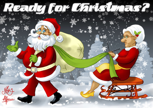 Cartoon: Marry Christmas! (medium) by Nicoleta Ionescu tagged marry,christmas