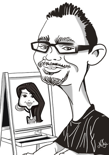 Cartoon: Mi amigo (medium) by Nicoleta Ionescu tagged amigo