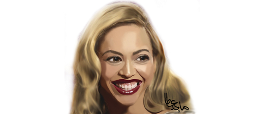 Cartoon: Beyonce (medium) by Majid Atta tagged majid,atta