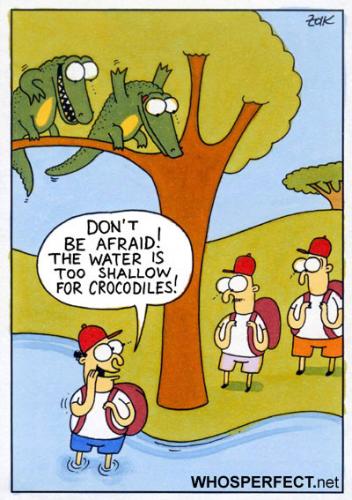 Cartoon: crocodiles (medium) by WHOSPERFECT tagged crocodiles