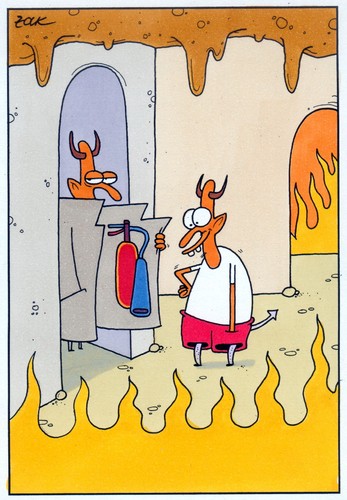 Cartoon: hölle (medium) by WHOSPERFECT tagged teufel,hölle,hell,devil