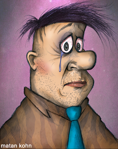 Cartoon: Yaba daba do (medium) by matan_kohn tagged fredflintstone,theflintstones,funny,flinstones,animation,toon,cartoon,reallife,illustration,art,prints,pencil,digitalart,hannabarbera,studio,cry,tear,face,portrait,fashion,tattoo,love,drawing,painting,ghotic