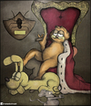 Cartoon: Garfield (small) by matan_kohn tagged garfield,cat,dog