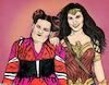 Cartoon: Wonder Woman and toy (small) by matan_kohn tagged netabarzilai,nettabarzilai,toy,eurovision,galgadot,wonderwoman,comics,women,music,movie,israel