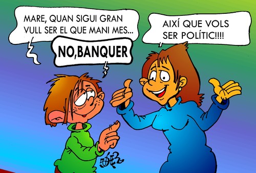 Cartoon: EL PODER DEL DINERO (medium) by SOLER tagged chiste,social,humor