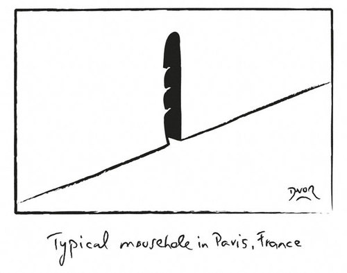 Cartoon: Mousehole in Paris (medium) by Davor tagged mousehole