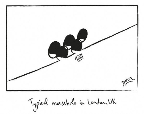 Cartoon: Typical mousehole in London. (medium) by Davor tagged mousehole,olympics,2012,london
