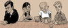 Cartoon: Graphic novel people (small) by frostyhut tagged drawing,sketch,people,bar,drink,bald