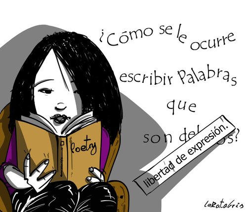 Cartoon: Delitos (medium) by LaRataGris tagged libertad,de,expresion