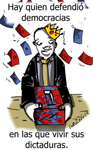 Cartoon: Regios dictadores (medium) by LaRataGris tagged dictadura,rey