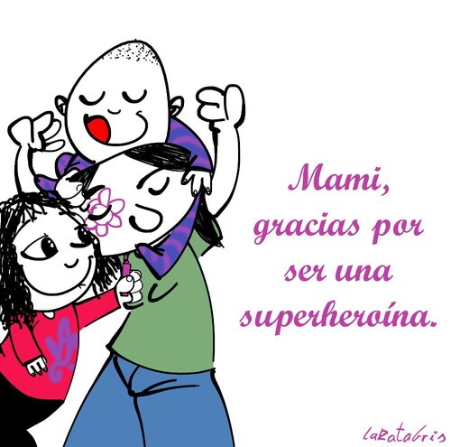 Cartoon: supermama (medium) by LaRataGris tagged madre