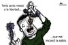Cartoon: Mi propio enemigo (small) by LaRataGris tagged prisionero