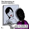 Cartoon: yo y mi mejor amiga (small) by LaRataGris tagged iguales