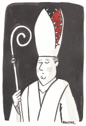 Cartoon: Bischof (medium) by Kossak tagged bischof,bishop,religion,good,bad,evil,gut,böse,scheinheilig,moral,doppelmoral,rot,red,kirche,church,priester,katholisch,bischof,religion,gut,scheinheilig,gott,glaube,moral,doppelmoral,rot,kirche,priester,katholisch