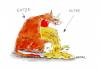 Cartoon: Katze-Kotze (small) by Kossak tagged katze kotze wortspiel cat puke