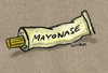 Cartoon: Mayonase (small) by Kossak tagged nase,mayonaise,tube,essen,food
