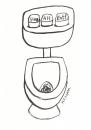 Cartoon: Str Alt Entf (small) by Kossak tagged computer klo toilet bathroom modern klospühlung pc wc internet web