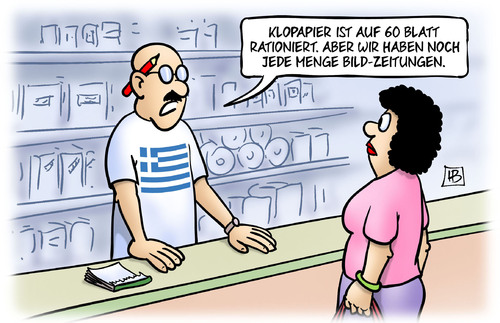 Cartoon: 60 Blatt Klopapier (medium) by Harm Bengen tagged klopapier,60,blatt,rationiert,bild,zeitungen,hetze,referendum,frist,europa,grexit,troika,institutionen,eu,ezb,iwf,griechenland,pleite,schulden,harm,bengen,cartoon,karikatur,klopapier,60,blatt,rationiert,bild,zeitungen,hetze,referendum,frist,europa,grexit,troika,institutionen,eu,ezb,iwf,griechenland,pleite,schulden,harm,bengen,cartoon,karikatur