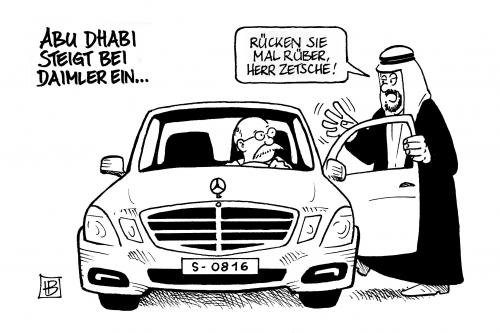 Abu Dhabi steigt bei Daimler ein