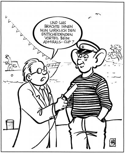Cartoon: Admiralscup (medium) by Harm Bengen tagged 