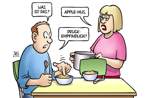 Apple druckempfindlich