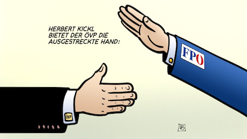 Ausgestreckte Hand