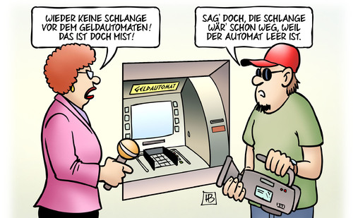 Cartoon: Automaten-Schlange (medium) by Harm Bengen tagged schlange,geldautomat,mist,leer,medien,tv,kamera,banken,geschlossen,bankenrun,interview,grexit,troika,institutionen,eu,ezb,iwf,griechenland,pleite,schulden,harm,bengen,cartoon,karikatur,schlange,geldautomat,mist,leer,medien,tv,kamera,banken,geschlossen,bankenrun,interview,grexit,troika,institutionen,eu,ezb,iwf,griechenland,pleite,schulden,harm,bengen,cartoon,karikatur