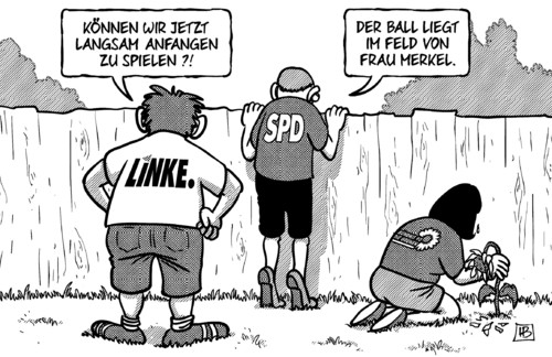 Ball bei Frau Merkel