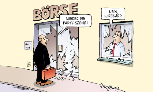 Börse demoliert