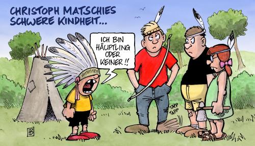 Cartoon: Christoph Matschies Kindheit (medium) by Harm Bengen tagged christoph,matschie,kindheit,spd,linke,thüringen,koalition,partei,gewinner,häuptling,indianer,ministerpräsident,bodo,ramelow,christoph matschie,kindheit,spd,linke,thüringen,koalition,partei,parteien,gewinner,häuptling,indianer,ministerpräsident,bodo ramelow,christoph,matschie,bodo,ramelow