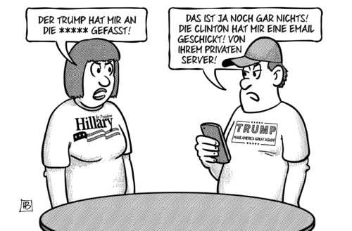 Clinton-Trump-Vergleich Clinton-Trump-Vergleich