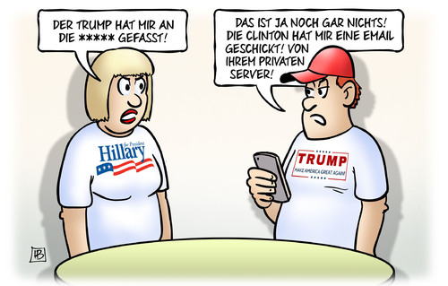 Clinton-Trump-Vergleich