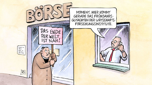 Cartoon: Corona-Frühjahrsgutachten (medium) by Harm Bengen tagged frühjahrsgutachten,wirtschaftsforschungsinstitute,börse,wirtschaft,ende,ist,nah,corona,coronavirus,ansteckung,pandemie,epidemie,krankheit,schaden,harm,bengen,cartoon,karikatur,frühjahrsgutachten,wirtschaftsforschungsinstitute,börse,wirtschaft,ende,ist,nah,corona,coronavirus,ansteckung,pandemie,epidemie,krankheit,schaden,harm,bengen,cartoon,karikatur