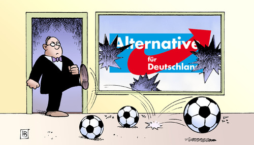 Cartoon: Eigentor (medium) by Harm Bengen tagged fenster,scheibe,gauland,boateng,nachbarn,afd,rassismus,rechts,nationalismus,fussball,harm,bengen,cartoon,karikatur,fenster,scheibe,gauland,boateng,nachbarn,afd,rassismus,rechts,nationalismus,fussball,harm,bengen,cartoon,karikatur