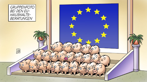 Cartoon: EU-Haushalt (medium) by Harm Bengen tagged gruppenfoto,europa,eu,haushaltsberatungen,finanzen,sparschweine,gipfel,harm,bengen,cartoon,karikatur,gruppenfoto,europa,eu,haushaltsberatungen,finanzen,sparschweine,gipfel,harm,bengen,cartoon,karikatur