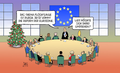 Cartoon: Europa-Stühle (medium) by Harm Bengen tagged flüchtlinge,reform,eurozone,umdrehen,europa,gipfel,weihnachten,harm,bengen,cartoon,karikatur,flüchtlinge,reform,eurozone,umdrehen,europa,gipfel,weihnachten,harm,bengen,cartoon,karikatur