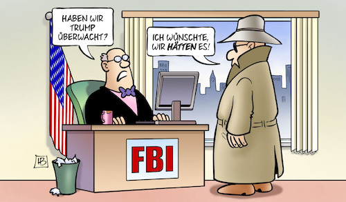 Cartoon: FBI und Trump (medium) by Harm Bengen tagged trump,überwachung,wahlkampf,ermittlungen,geheimdienst,bundespolizei,harm,bengen,cartoon,karikatur,trump,überwachung,wahlkampf,ermittlungen,geheimdienst,bundespolizei,harm,bengen,cartoon,karikatur