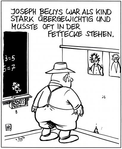 Cartoon: Fettecke (medium) by Harm Bengen tagged 